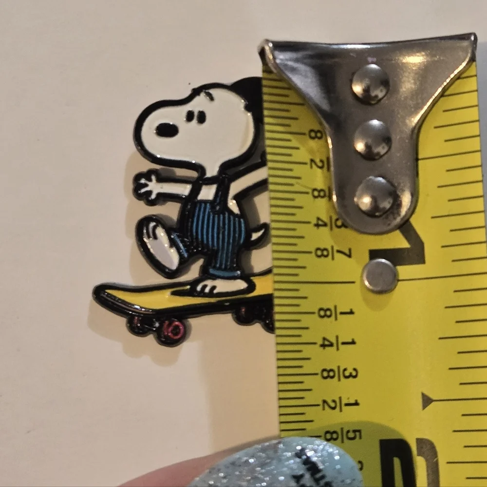 Snoopy Skateboarding Enamel Pin
